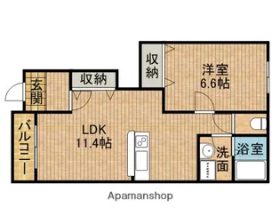 キャラメルミナス【1階】の間取り
