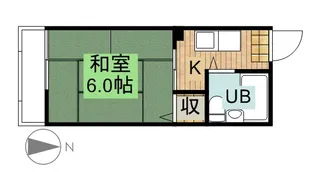 サンシティクシマ【2階】の間取り