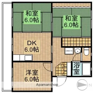 ハイツスバル【2階】の間取り