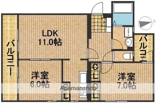 アリスタ【1階】の間取り