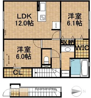 メゾンK【2階】の間取り