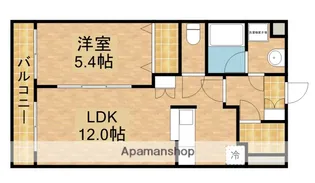 アンソレイユⅢ【105号室】の間取り