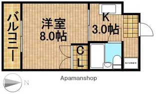 パーシモン【301号室】の間取り