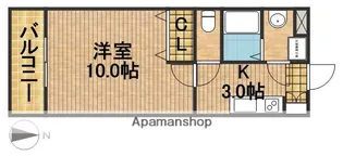 マンションきんかんⅡ【2階】の間取り