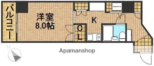 リエス浜松駅南【201号室】の間取り