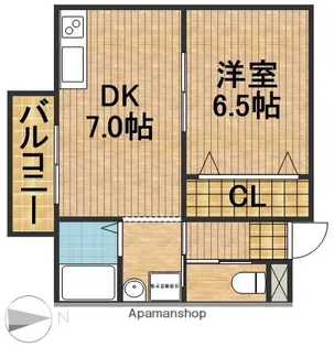リ・ポーズ21【405号室】の間取り