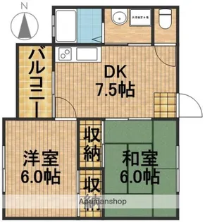 BLOOMCOURT【1階】の間取り
