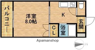 ビアンヌール四ツ池公園【3階】の間取り
