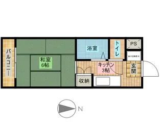 オスカーマンション【5階】の間取り