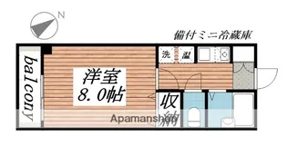 ウィズステージさくら【103号室】の間取り