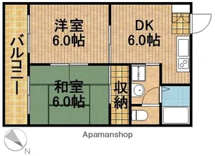 ウイング高丘Ⅰ【3階】の間取り