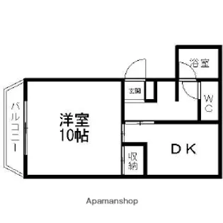 メゾン幸A【A-202号室】の間取り