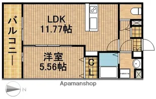 グランストーク篠ケ瀬Ⅲ【1階】の間取り