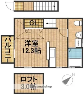 M.STAGE AOINISHI【2階】の間取り