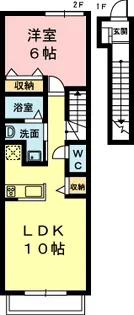 メゾン・カルム【2階】の間取り