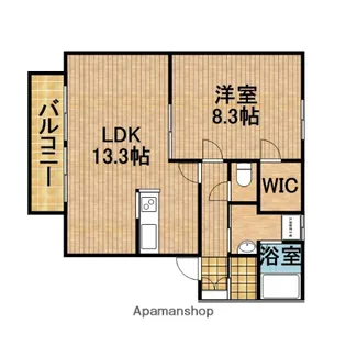 サープラス愛野【2階】の間取り
