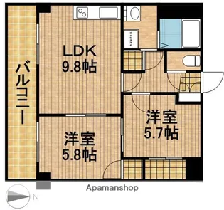 マミーハイツ【2階】の間取り