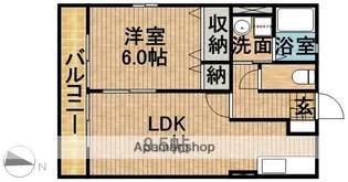 ハイツ向日葵【2階】の間取り