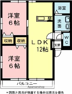 メイプルⅠ【1階】の間取り