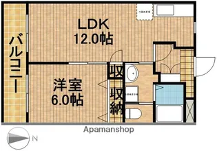 シャトー豊田【2階】の間取り