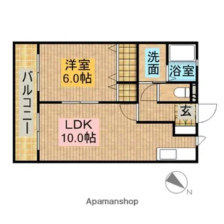 クレストB【2階】の間取り