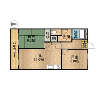 パレスフォーシーズン【2階】の間取り