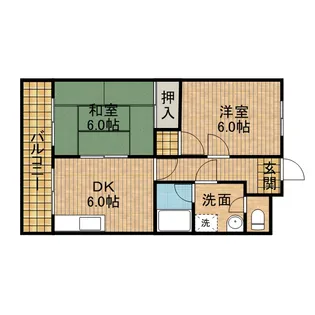 グランドえび寿【1階】の間取り