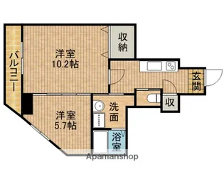 エローラ藤枝【6階】の間取り