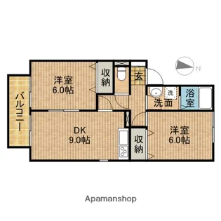 ヴィラージュコヒジ【2階】の間取り