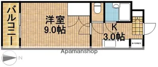ラピスリーオ【2階】の間取り