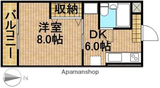 マンション富士見台【2階】の間取り
