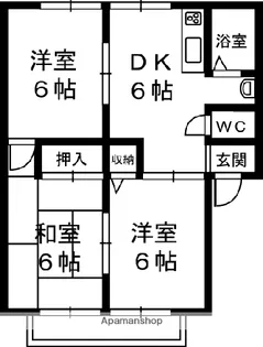メゾンエスポア【102号室】の間取り