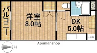 ファンタハウス【1階】の間取り