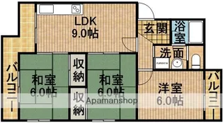 マンションラフィーネ【101号室】の間取り