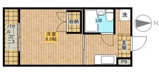 アパルト−ノイン【3階】の間取り