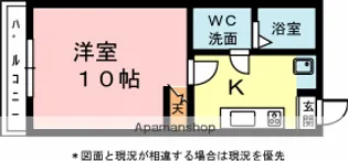 フラットエスB【1階】の間取り