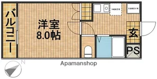 マンション紫尾【207号室】の間取り