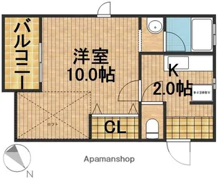ヤングプラザMA【A1号室】の間取り