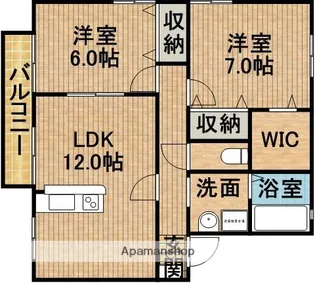 リビングタウン長谷B【1階】の間取り