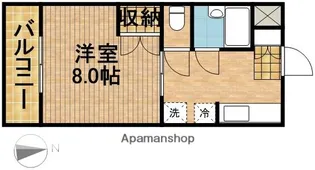 マンハイム伊藤Ⅰ【4階】の間取り