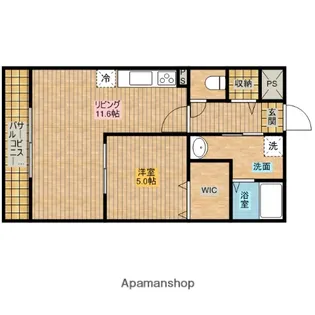 ゼフィールⅡ【1階】の間取り
