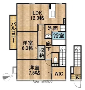 グランビアコート【2階】の間取り