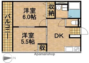 グランシャリオⅠ【2階】の間取り