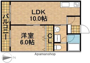 クレアール【1階】の間取り