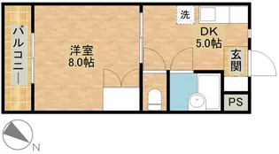 シェルブール【3階】の間取り