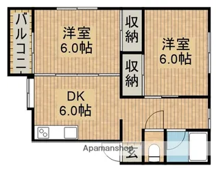 サンハイツ1【2階】の間取り