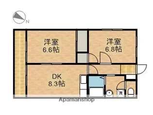ハッピーホームズ【3階】の間取り