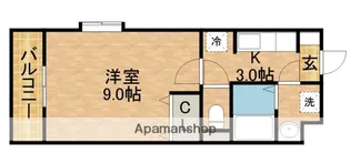 カウベルⅦ【3階】の間取り