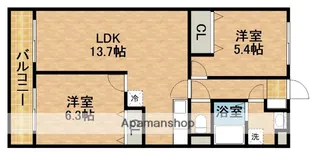 パストラルパレス豊岡【3階】の間取り