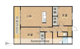 アムラートハウスB【1階】の間取り